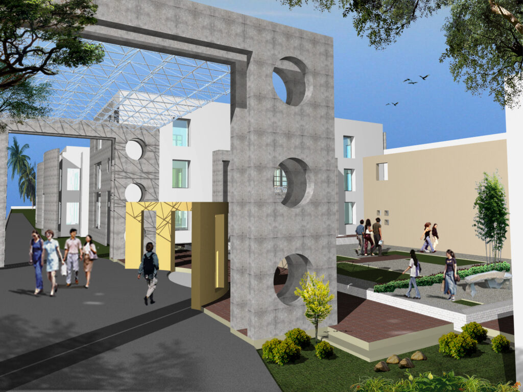 Grand Entry and Entrance Plaza at Pharmacy College