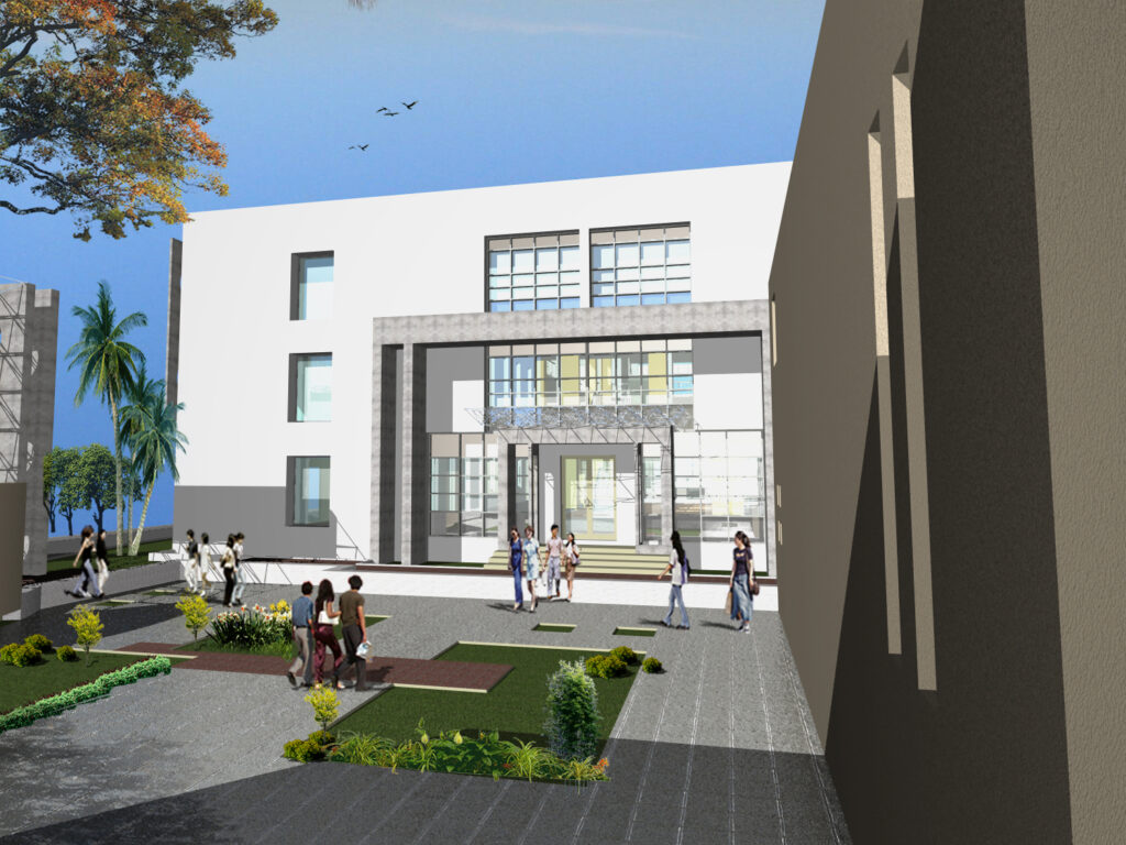 Entrance Plaza at Pharmacy College