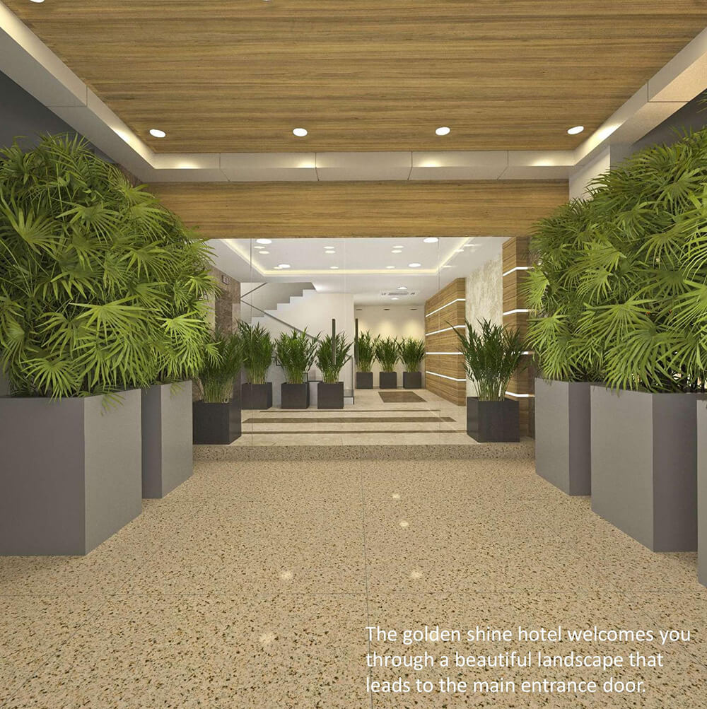 Lobby at Golden Shine hotel