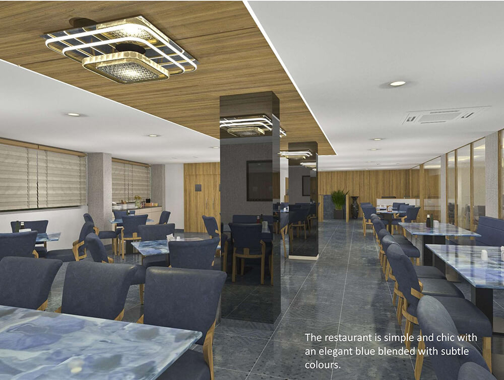 Restaurant at Golden Shine hotel