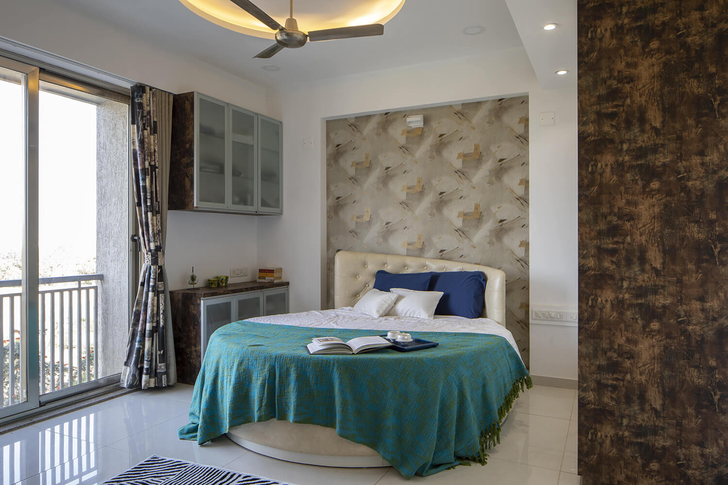 Master Bedroom with Rounded bed