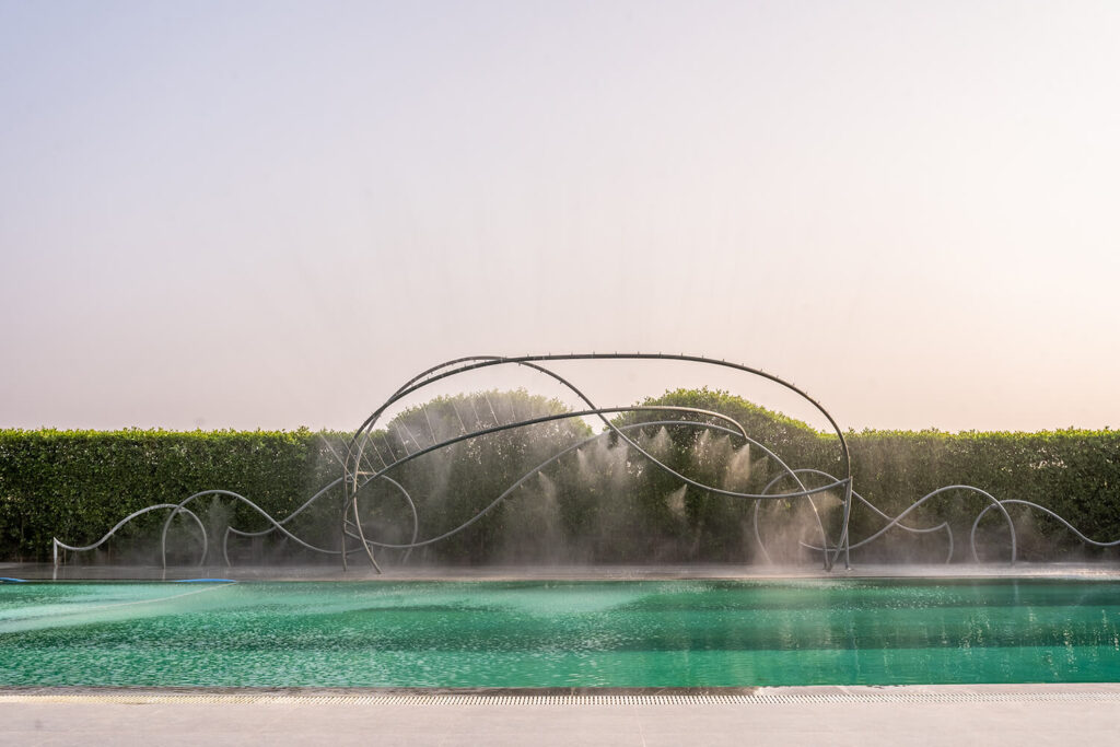 One of the biggest swimming pool at Sasan