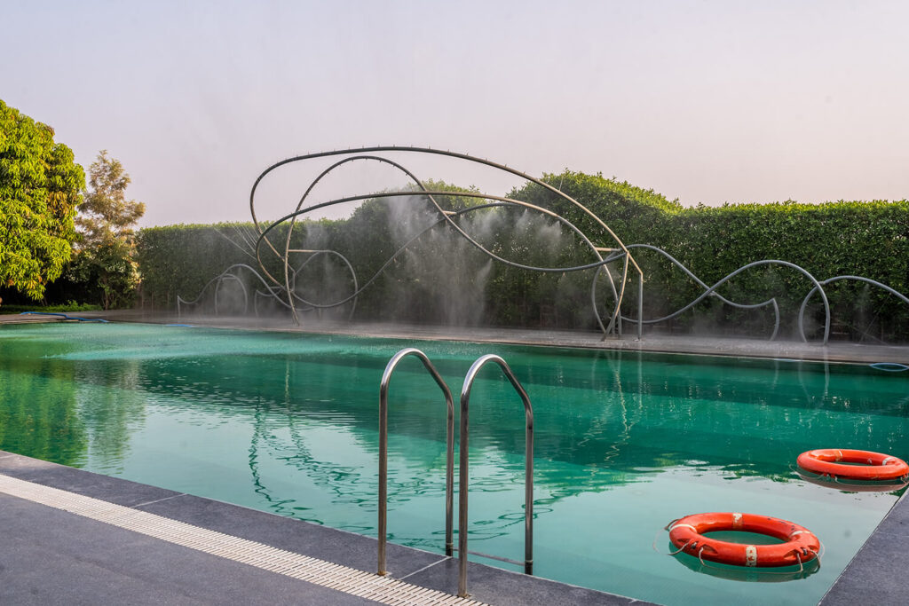 One of the biggest swimming pool at Sasan