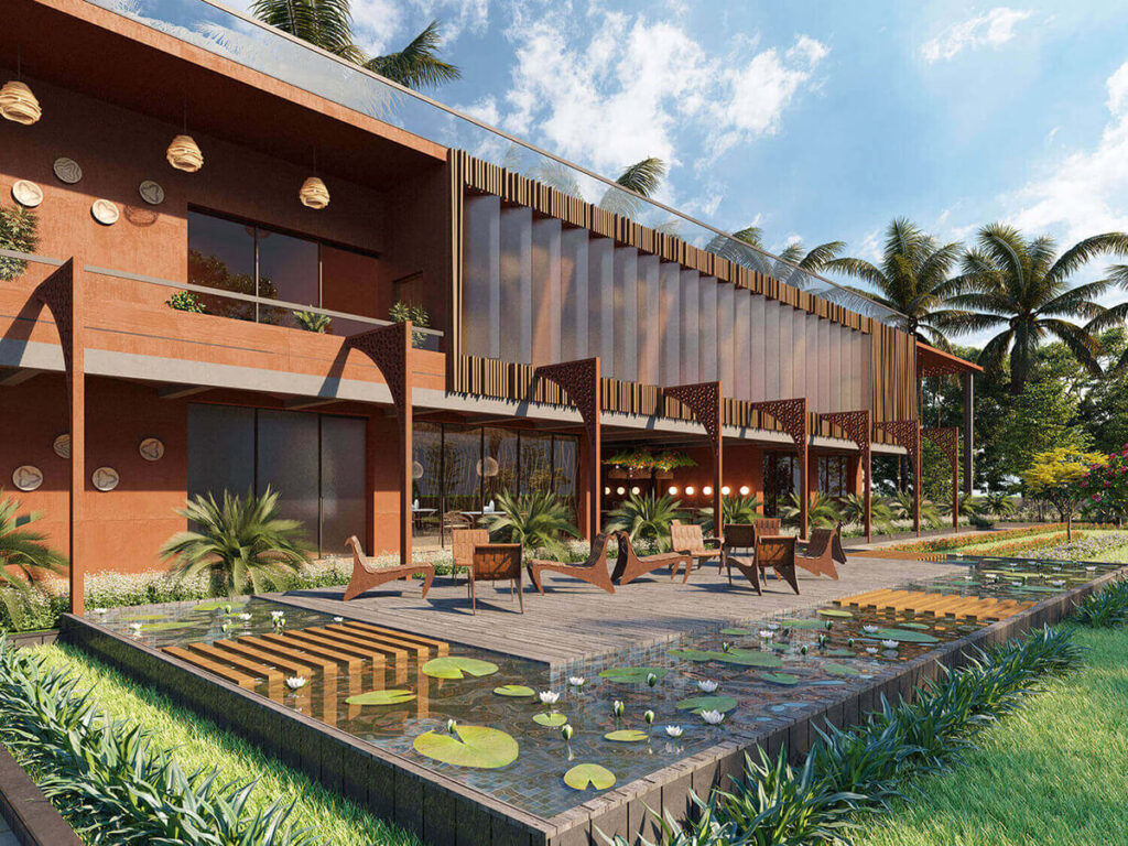 Creative Landscape of Club house at The Village World