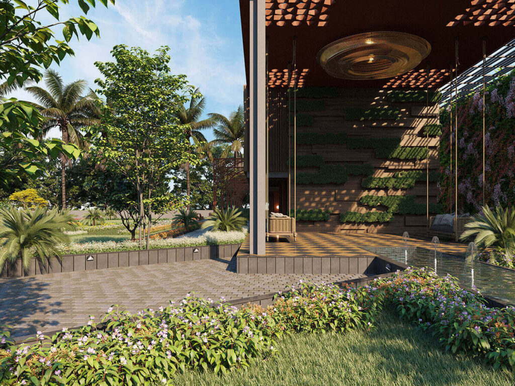 Innovative Club House Constructed with Natural Material at The Village World